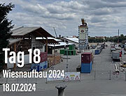 Oktoberfest 2024 Aufbau - Tag 18 des Aufbaus 18.07.2024 (Donnerstag) (©Foto:Martin Schmitz)